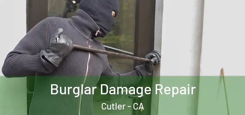 Burglar Damage Repair Cutler - CA